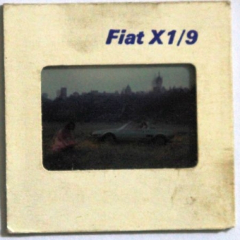 Fiat X 1/9 Advertising-Reversalfilm 1972 (3663)